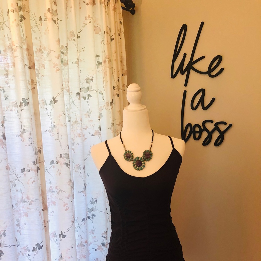 BCBG Maxazria-Ruched Tank-Dark Brown-M/L-NWT